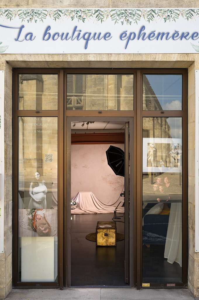 Boutique éphémère de Marine Brun photographe à Coutras