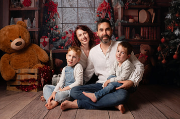 photo de noel en famille à coutras